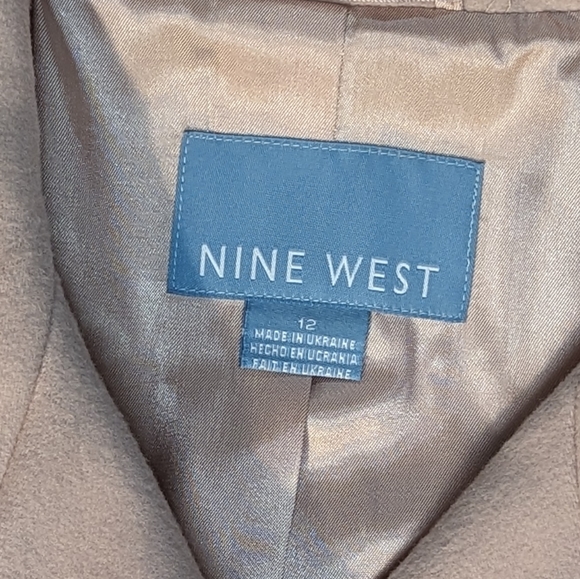 NWT Nine West Tempting Pink Cashmere Blend Jacket Coat, 12 - Picture 3 of 15